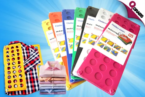 For QR39 Make Your Laundry Day Easier with The Ultimate Clothes Folding Tool - Choose from 9 Bright Colors! (QR59 Value)